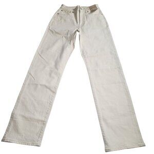 Madewell Curvy 90s Straight White High Rise Cotton Denim Jeans Size W24